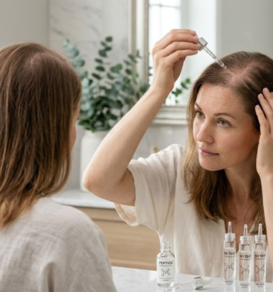 Peptídeos na queda de cabelo feminina (alopecia androgenética)